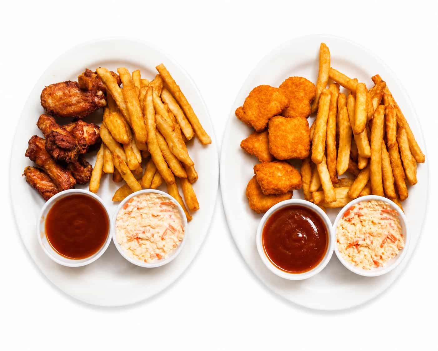 Assiette Ailes ou Croquettes De Poulet