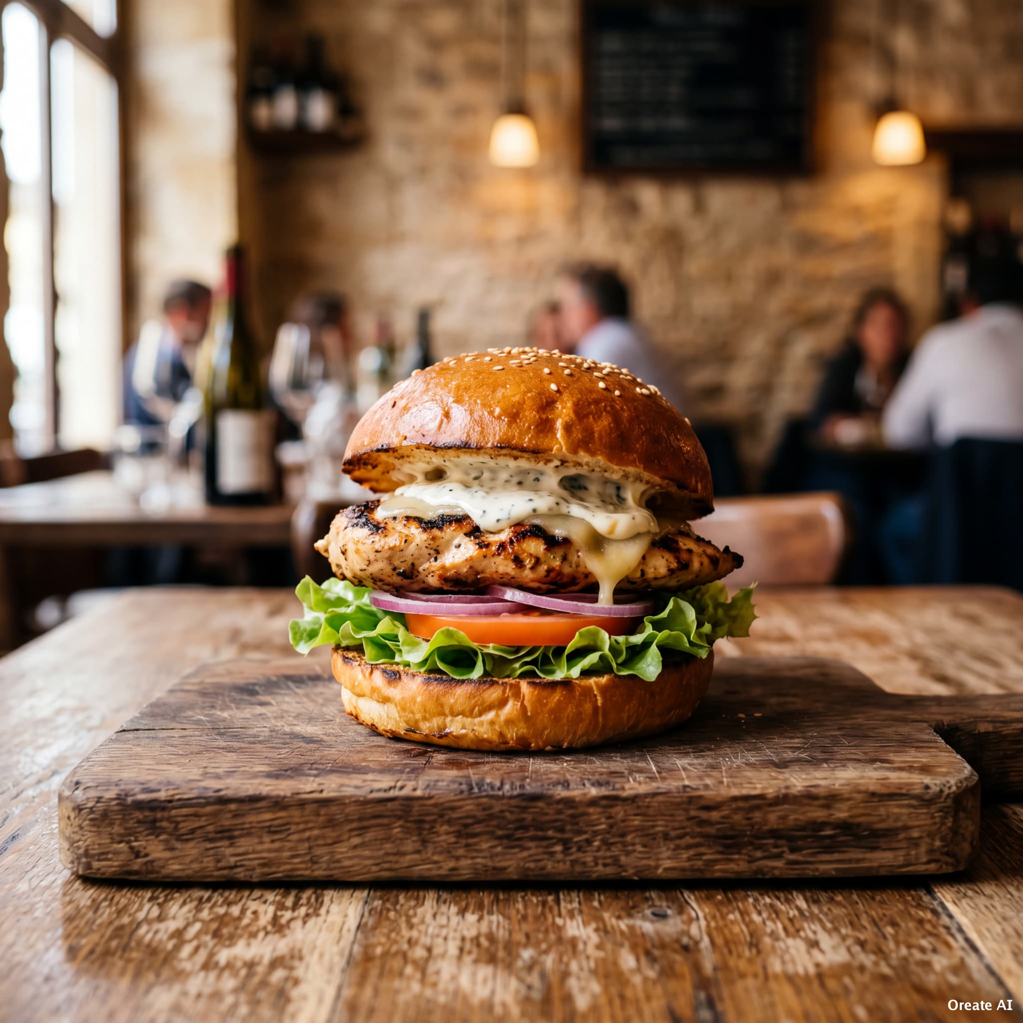 Burger au Poulet Seul