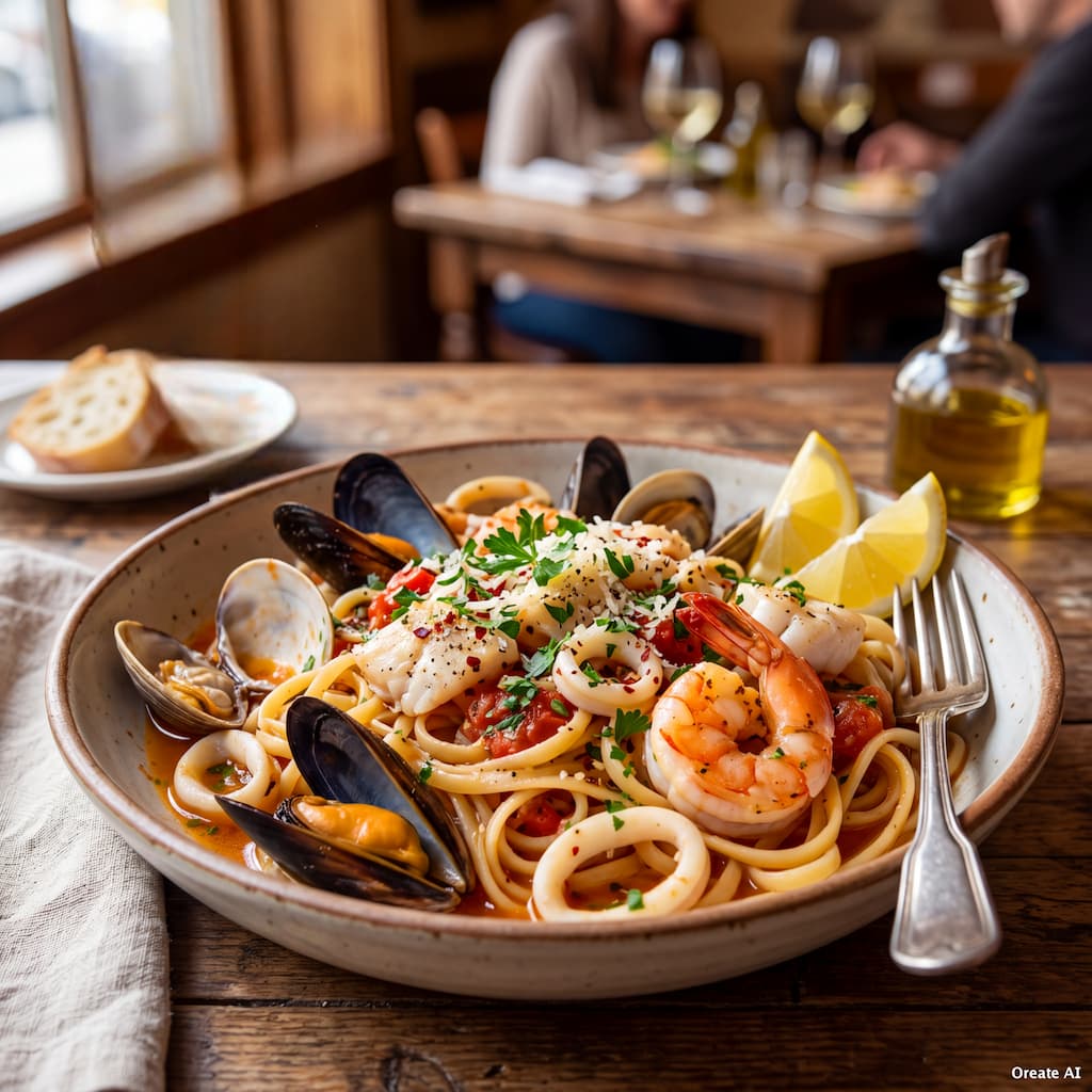 Pâtes aux fruits de mer