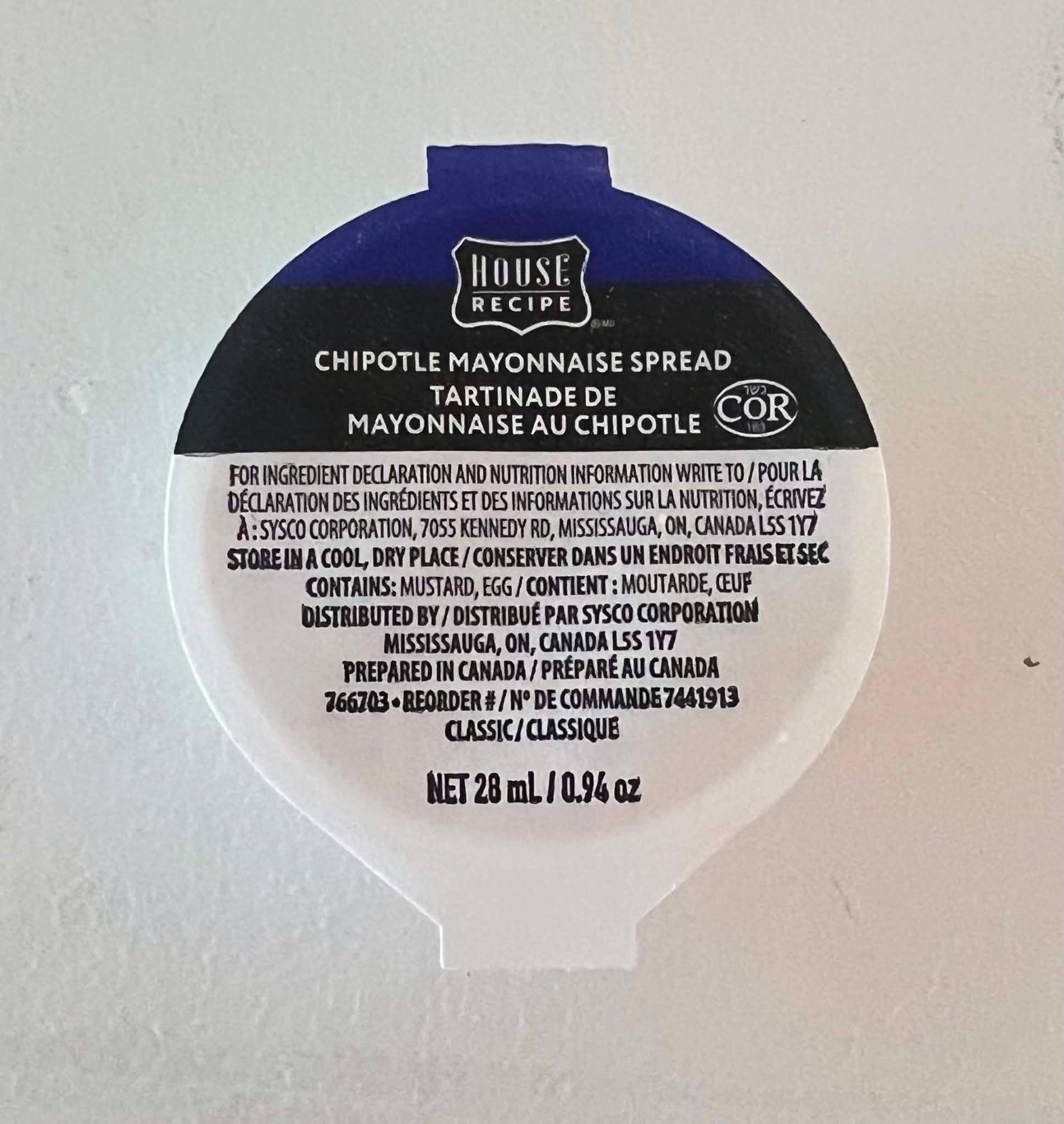 Mayonnaise Au chipotle